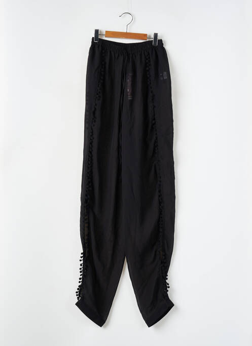 Pantalon droit taille haute taille haute noir BOOHOO femme