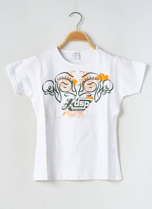 T-shirt blanc DON'T STOP THE PARTY pour femme