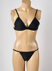 Maillot de bain 2 pièces noir SANS MARQUE pour femme seconde vue