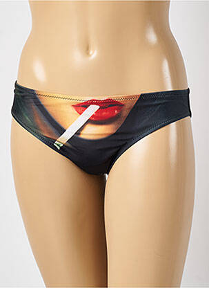 Bas de maillot de bain imprimé fantaisie culotte noir SANS MARQUE femme