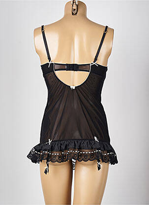 Nuisette/combinette légère et transparente noir NEW LOOK femme