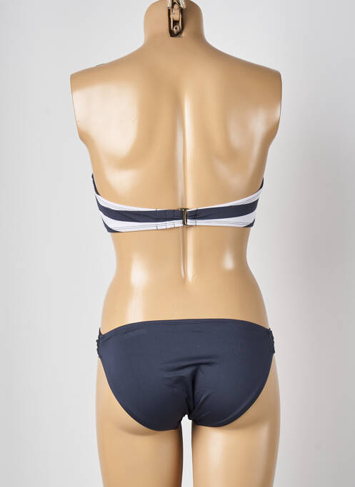 Maillot de bain 2 pièces stretch haut bandeau gris MASSIMO femme