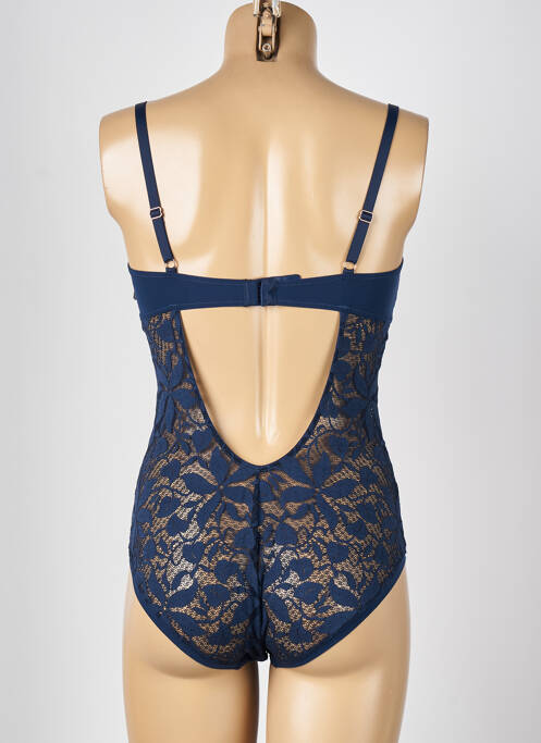 Body lingerie bleu LOU pour femme