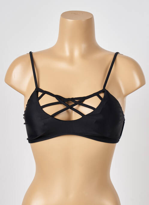 Haut de maillot de bain noir SANS MARQUE pour femme