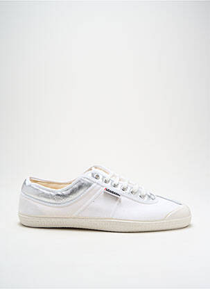 Baskets matière lisse bout rond argent KAWASAKI homme