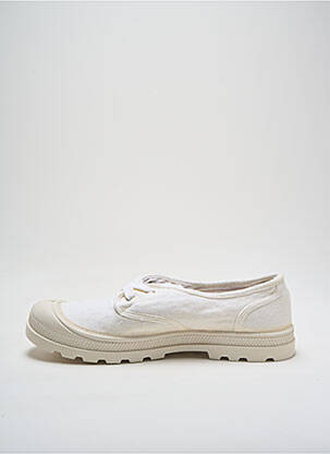 Baskets semelle amovible talon plat jusqu'à 3cm blanc PALLADIUM femme