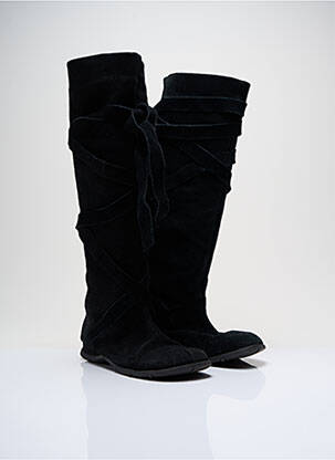 Bottes nubuck talon plat jusqu'à 3cm noir ANDRE femme