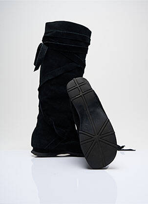 Bottes nubuck talon plat jusqu'à 3cm noir ANDRE femme