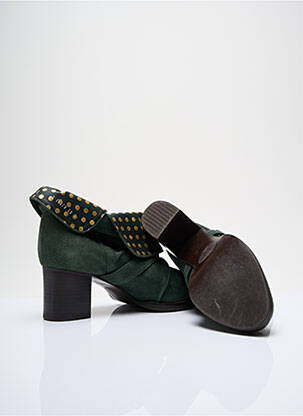 Bottines/boots tissage satiné talon de 4 à 6cm vert TSUMORI CHISATO femme