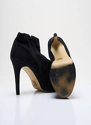 Bottines/boots bout rond talon haut de 10cm et plus noir TIMELESS femme