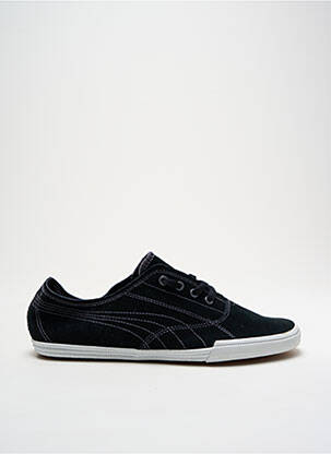 Baskets nubuck bout rond noir PUMA homme