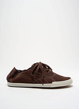 Baskets nubuck bout rond marron PUMA homme