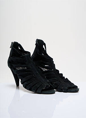 Sandales/nu pieds bout ouvert talon de 4 à 6cm noir 1 2 3 femme