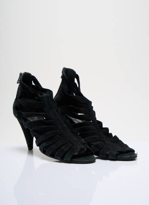 Sandales/nu pieds bout ouvert talon de 4 à 6cm noir 1 2 3 femme