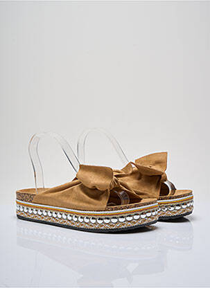 Mules/sabots voute plantaire talon de 4 à 6cm marron C'M PARIS femme