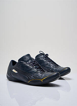 Baskets matière lisse talon plat jusqu'à 3cm bleu PUMA femme