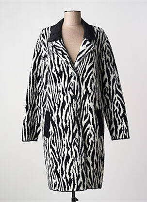 Gilet manches longues fermeture boutonnée sur le devant noir LOLA ESPELETA femme