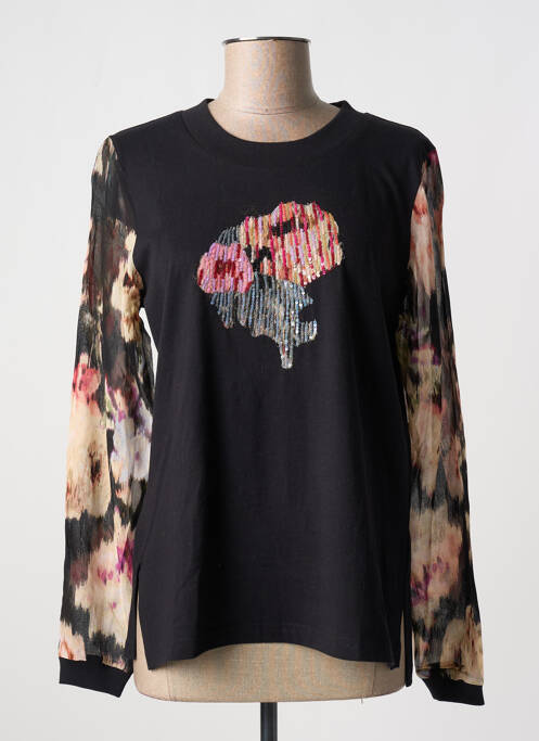 Top noir DERHY pour femme