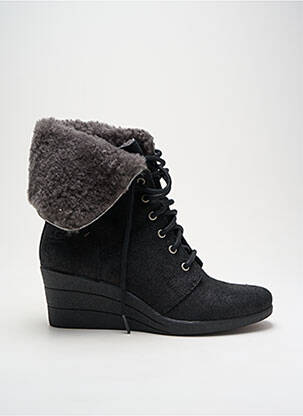 Bottines/boots matière lisse talon de 4 à 6cm noir UGG femme