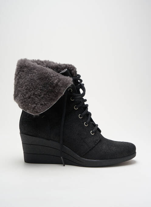 Bottines/boots matière lisse talon de 4 à 6cm noir UGG femme