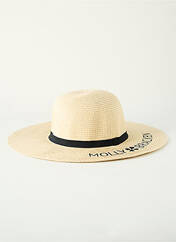 Chapeau beige MOLLY BRACKEN pour femme seconde vue