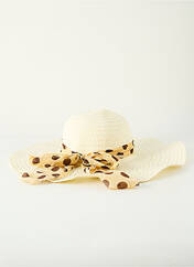 Chapeau beige SANS MARQUE pour femme seconde vue