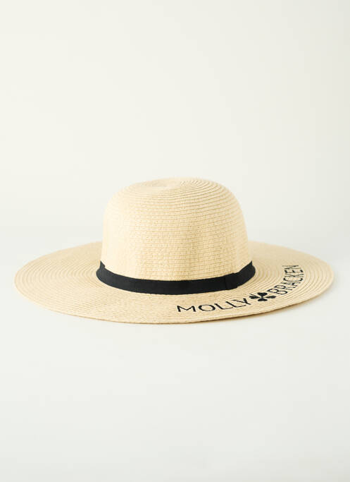 Chapeau beige MOLLY BRACKEN pour femme
