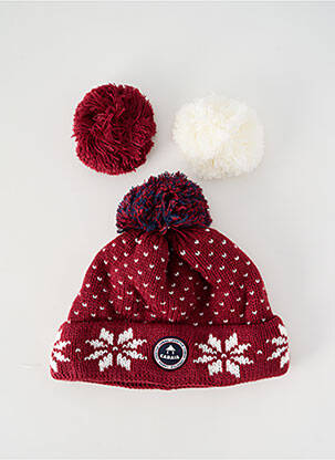 Bonnet stretch rouge CABAÏA femme