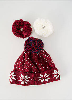 Bonnet stretch rouge CABAÏA femme