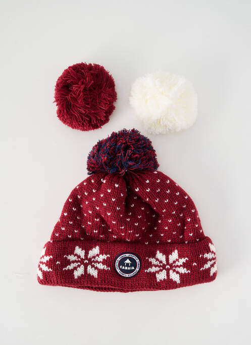 Bonnet rouge CABAÏA pour femme