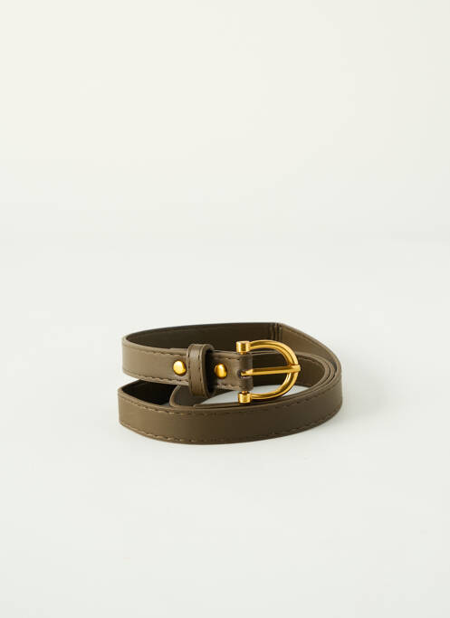 Ceinture effet matière satinée vert SANS MARQUE femme