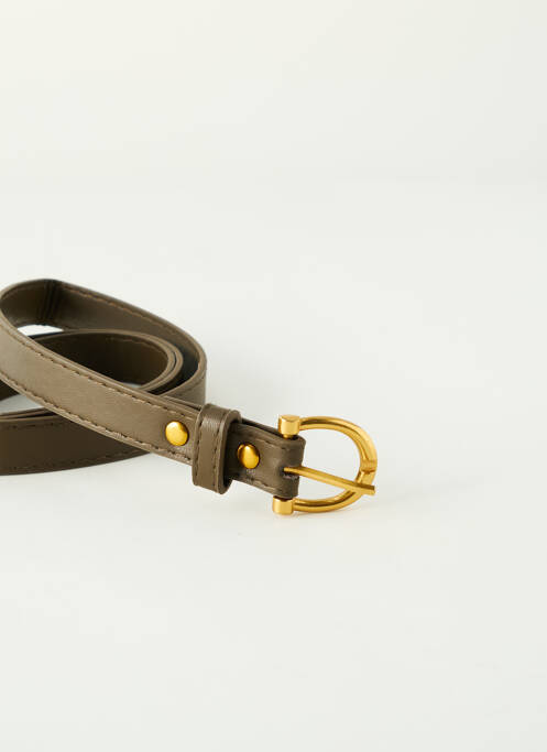 Ceinture effet matière satinée vert SANS MARQUE femme
