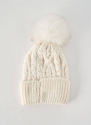 Bonnet maille grosse maille beige H&M fille
