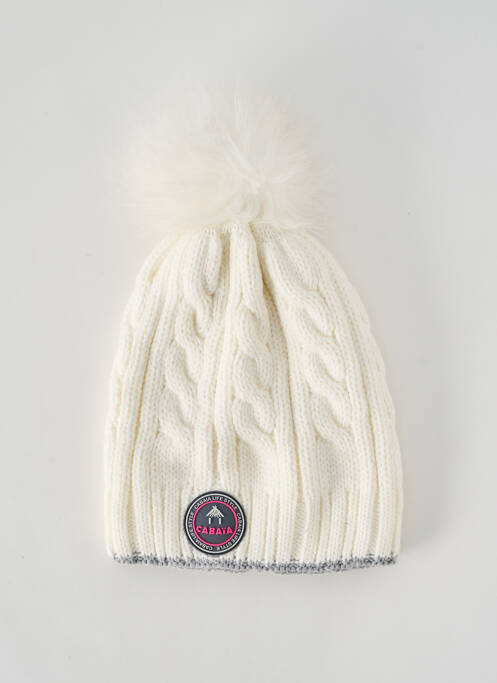 Bonnet blanc CABAÏA pour femme