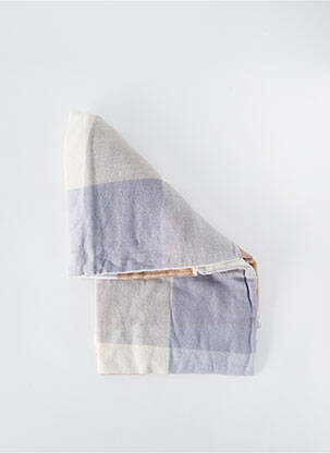Echarpe imprimé carreaux marron CLAIRE NEUVILLE femme