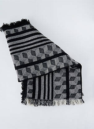 Echarpe imprimé fantaisie noir BECK SONDERGAARD femme