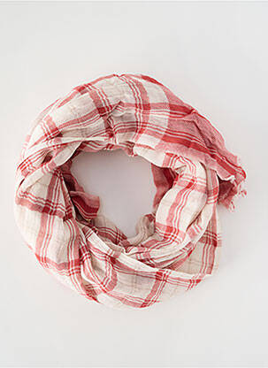 Echarpe imprimé carreaux rouge FEEKA femme