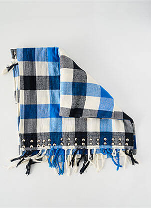 Echarpe imprimé carreaux bleu SANDRO femme