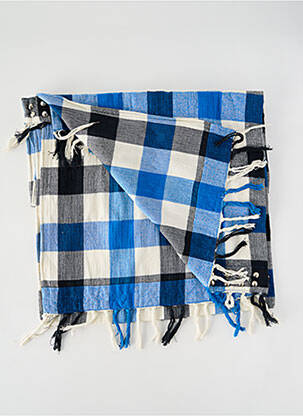 Echarpe imprimé carreaux bleu SANDRO femme