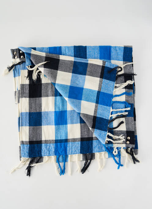 Echarpe imprimé carreaux bleu SANDRO femme