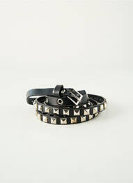 Ceinture effet matière satinée noir SANS MARQUE femme