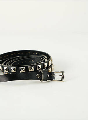 Ceinture effet matière satinée noir SANS MARQUE femme