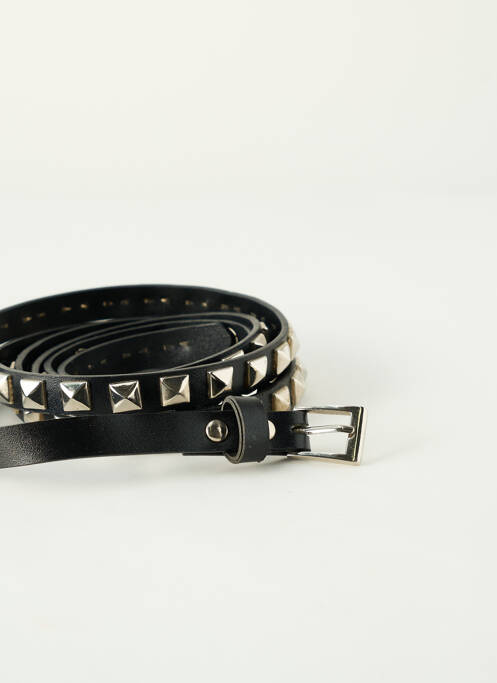 Ceinture effet matière satinée noir SANS MARQUE femme