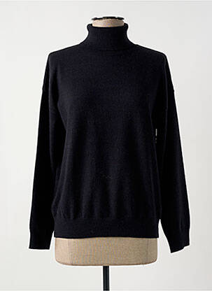 Pull col roulé resserrée sur le bas manches longues bleu ARTLOVE femme