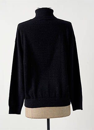 Pull col roulé resserrée sur le bas manches longues bleu ARTLOVE femme