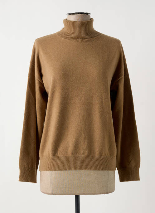 Pull col roulé beige ARTLOVE pour femme