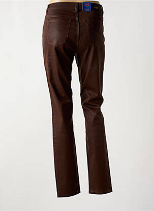 Pantalon slim taille haute taille haute marron TRUSSARDI JEANS femme