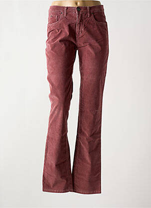 Pantalon droit stretch taille normale rouge TRUSSARDI JEANS femme