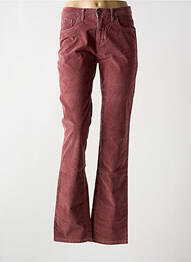 Pantalon droit stretch taille normale rouge TRUSSARDI JEANS femme