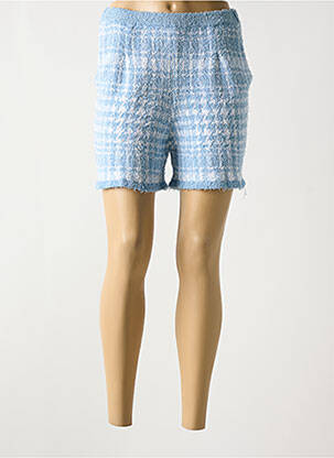 Short taille élastique taille haute bleu B.YU femme